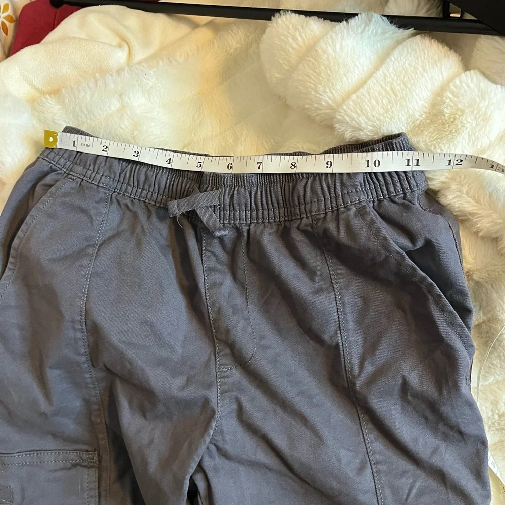 NWT The Childrens Place Tempest Grey Boys Unisex 10 School Cargo Utility Joggers